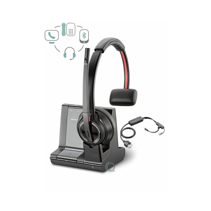 HP Poly Savi W8210 Wireless Headset w APP-51 EHS