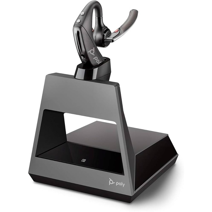 HP Poly VOYAGER Office 5200 OTE Wireless MS Mono Headset W/2 Way Base, PC/DESKPHONE/PHONE