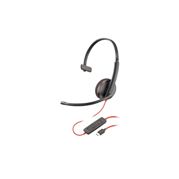 HP Poly Blackwire 3210 UC Mono USB-C/A Corded Headset